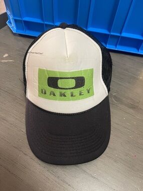 Oakley Black, White and Green Trucker Hat